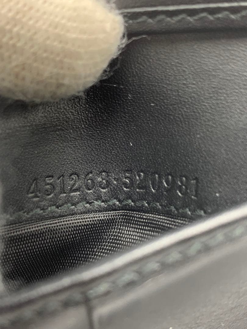 GUCCI キングスネーク GGスプリーム 二つ折り財布 GG柄 P55