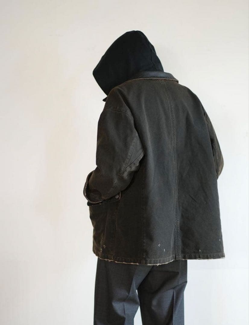 ANCELLM WISM 25AW DUCK COVERALL JACKET 黒
