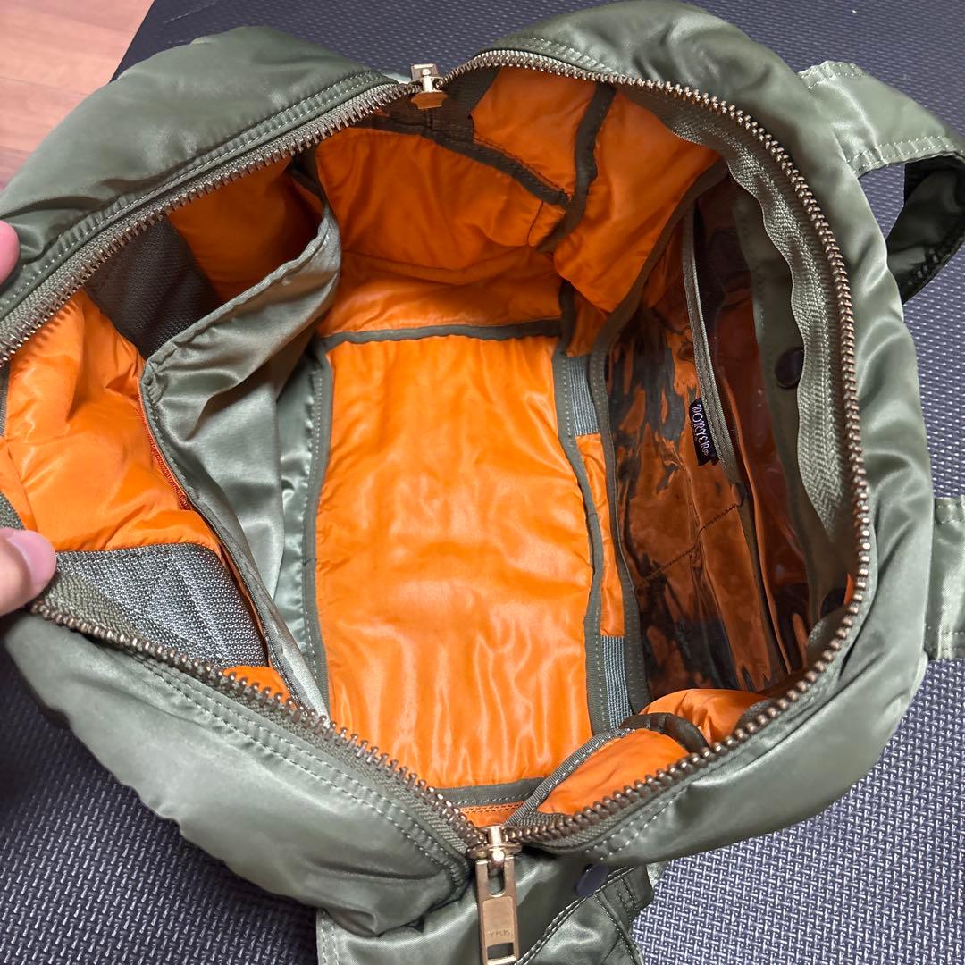 【美品】PORTER タンカー　ダッフル　ミニボストン　セージグリーン