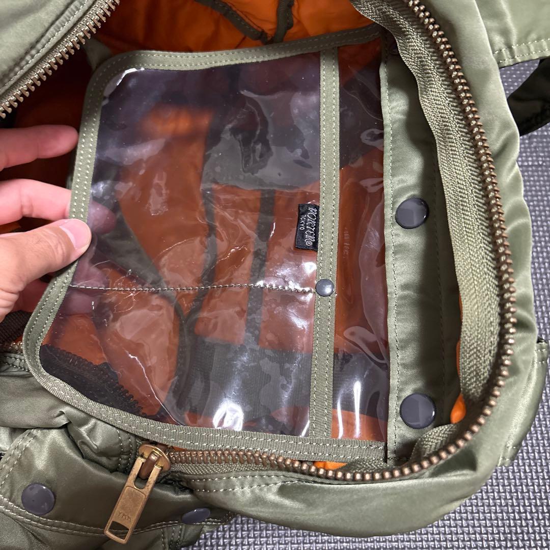 【美品】PORTER タンカー　ダッフル　ミニボストン　セージグリーン