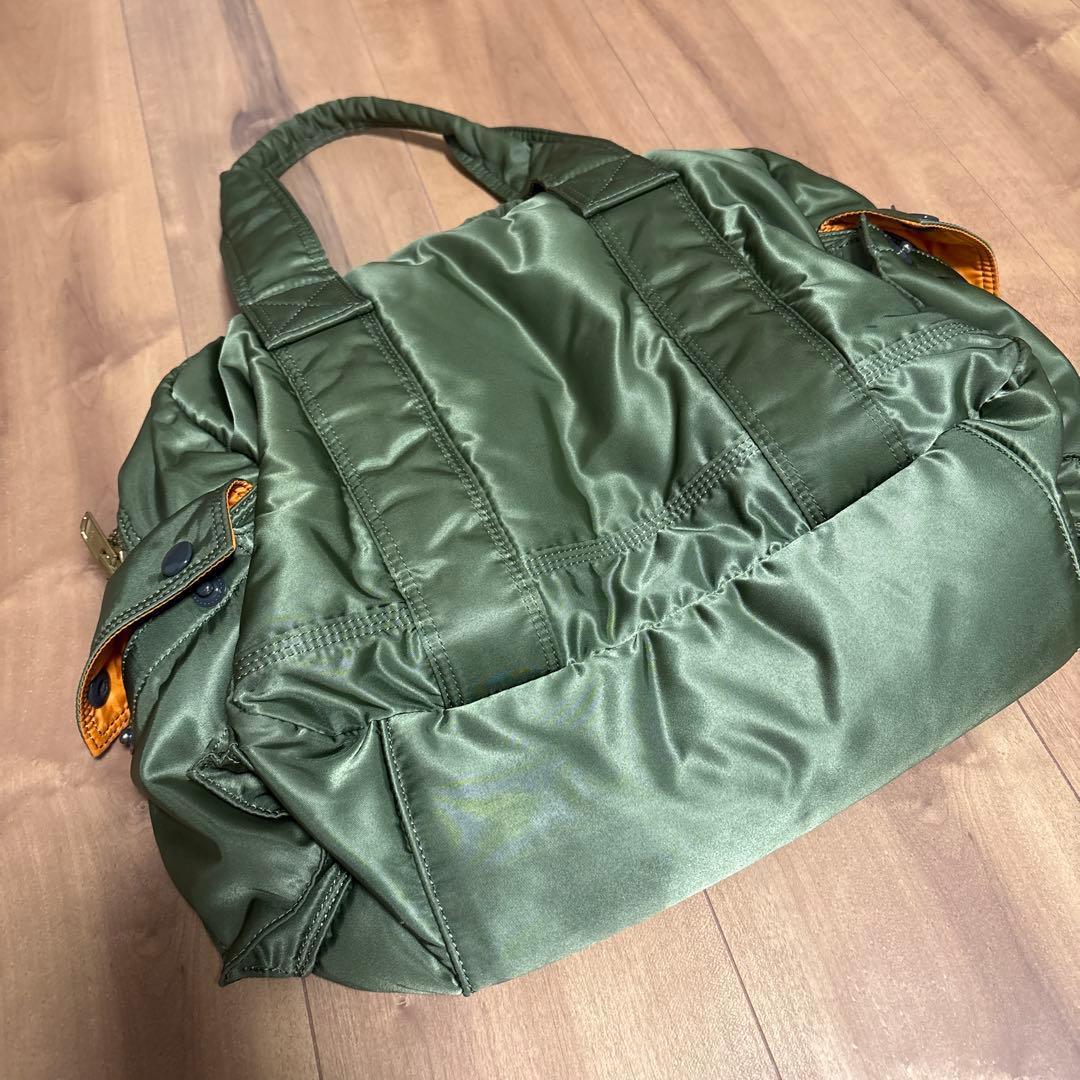 【美品】PORTER タンカー　ダッフル　ミニボストン　セージグリーン