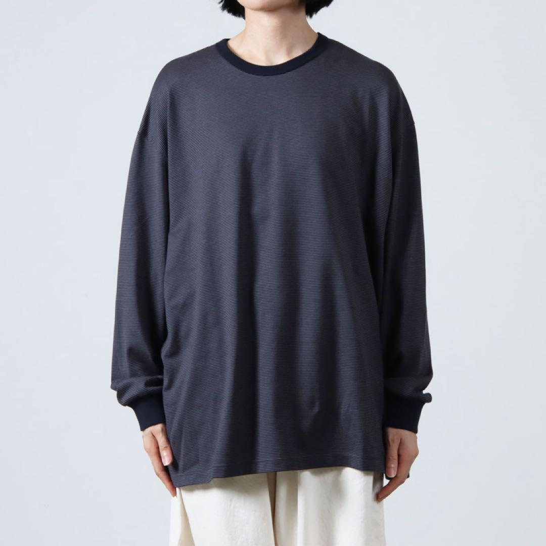 トップス 25AW Graphpaper Narrow Border L/S Tee 1