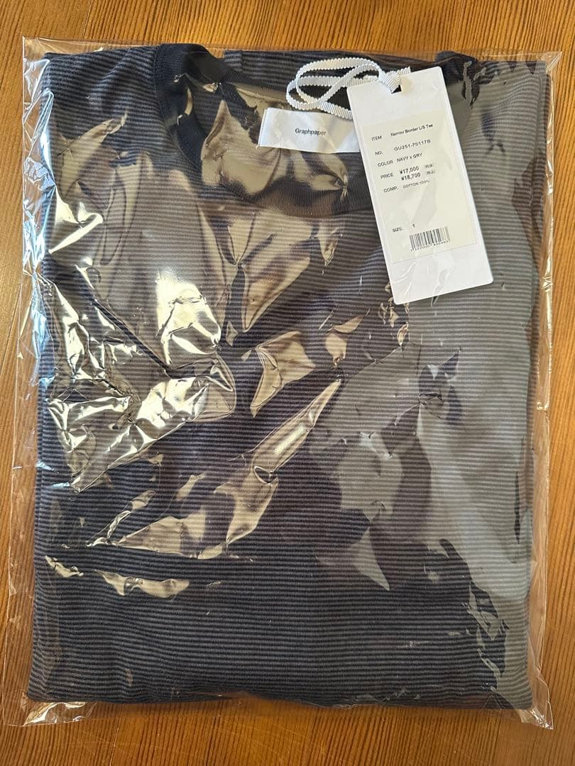 トップス 25AW Graphpaper Narrow Border L/S Tee 1