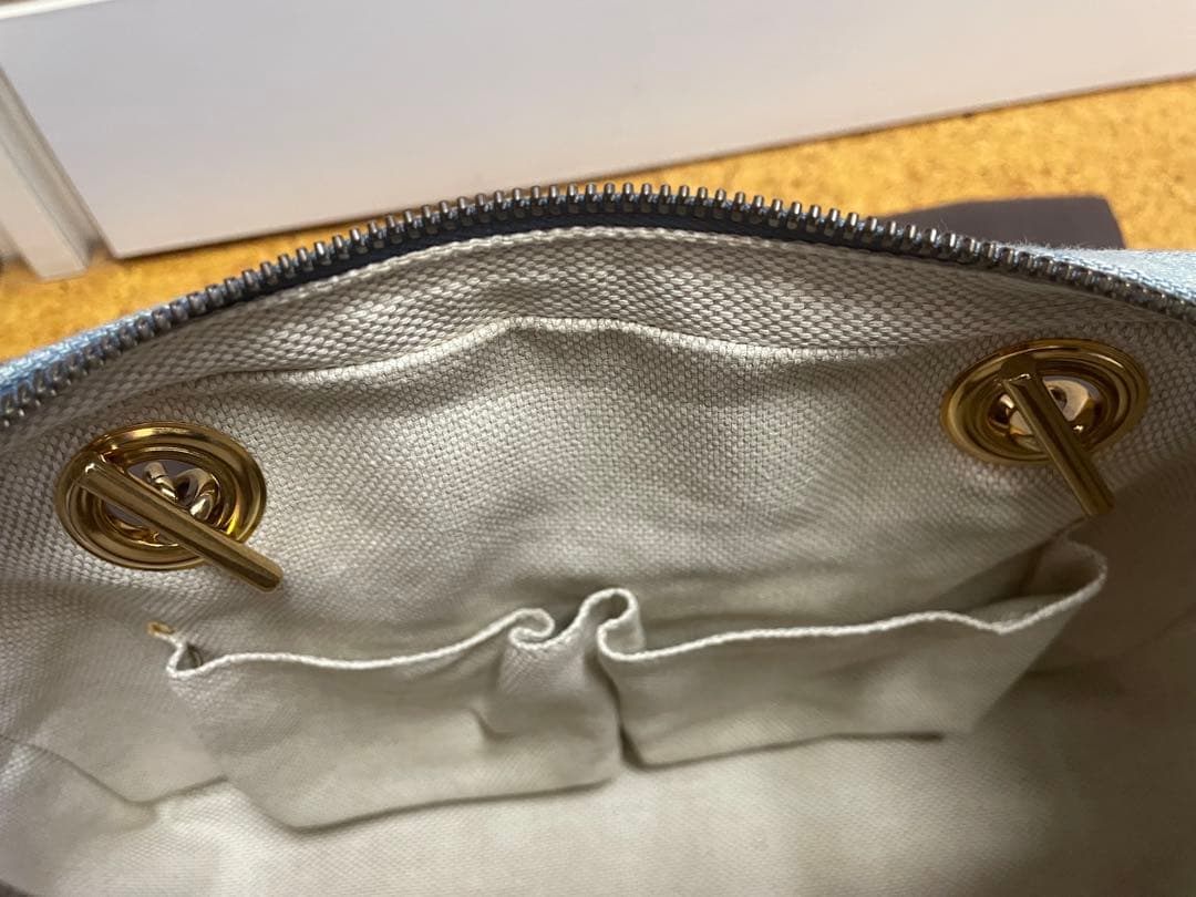 GUCCI デニムブルー ショルダーバッグ 保存袋付き