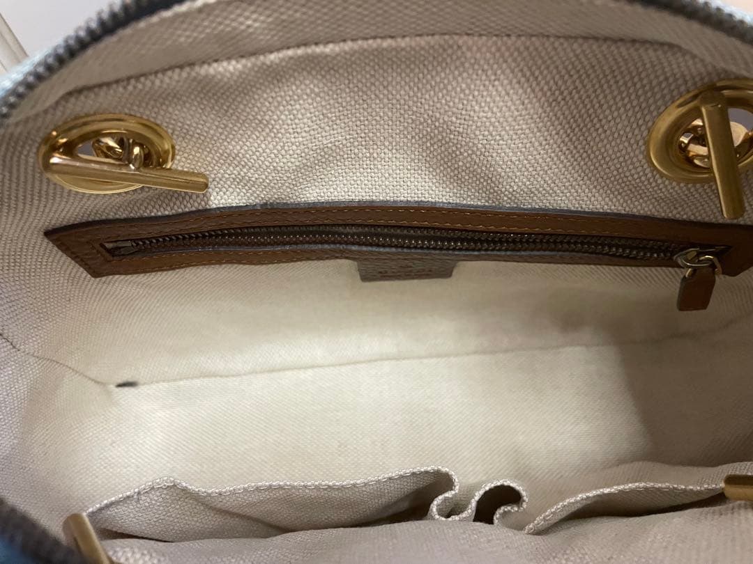 GUCCI デニムブルー ショルダーバッグ 保存袋付き