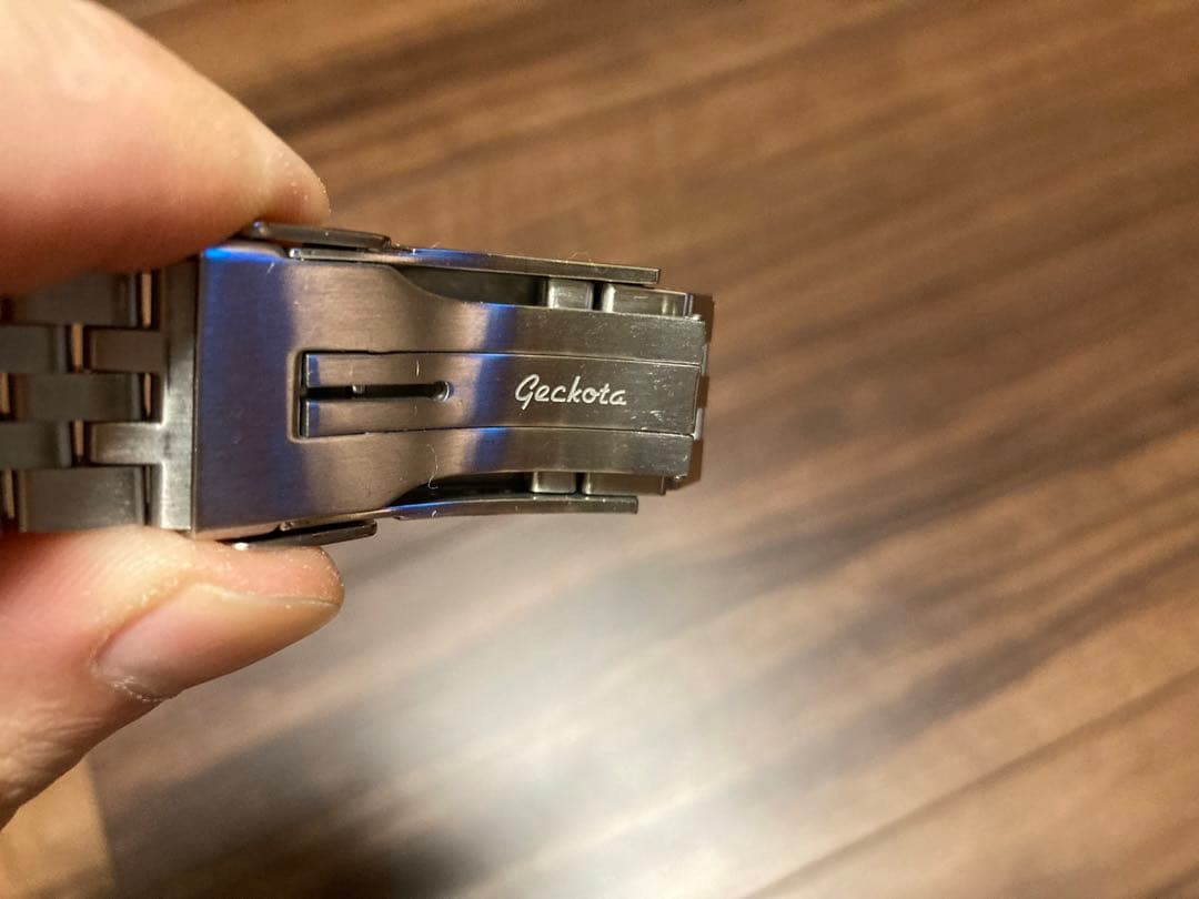 22mm　腕時計ベルト　Geckota タイコノート　ブラックボーイ