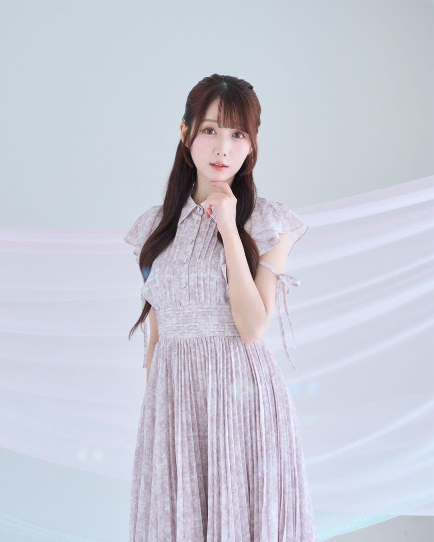 ワンピース RoseMuse pleats floral print dress