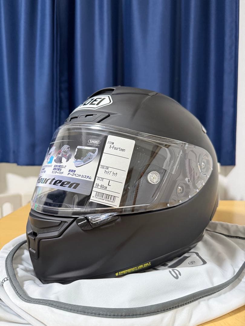 未使用 SHOEI X-FOURTEEN Lサイズ マットブラック X-14