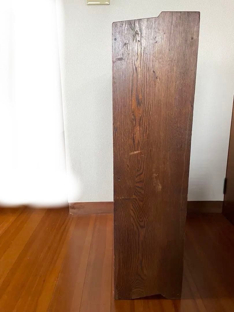 昭和レトロ　ダークブラウン 木製本棚　オープンシェルフ 3段