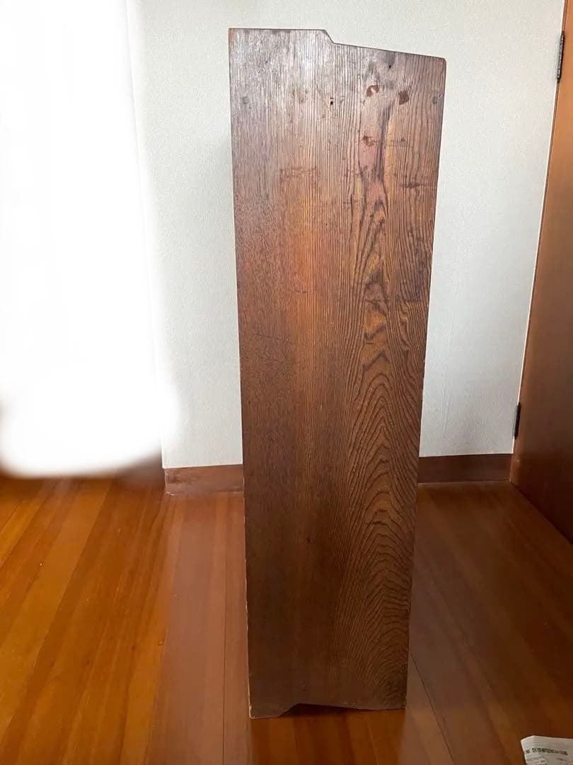 昭和レトロ　ダークブラウン 木製本棚　オープンシェルフ 3段