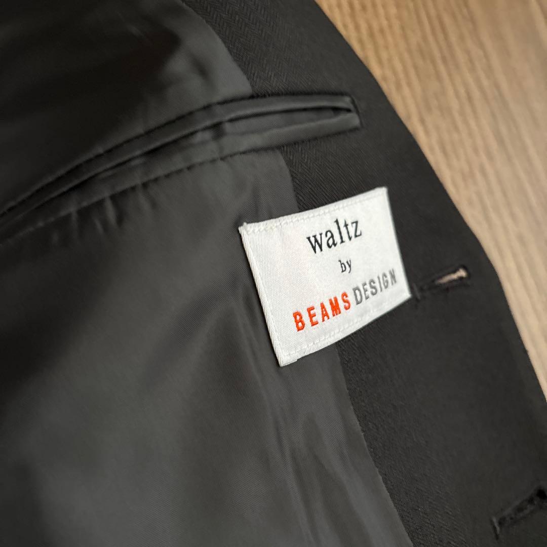 卒業式男の子BEAMS DESIGN ブラックスーツ 3つボタン