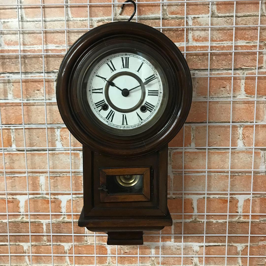 SEIKOSHA 木製振り子式掛時計 ローマ数字