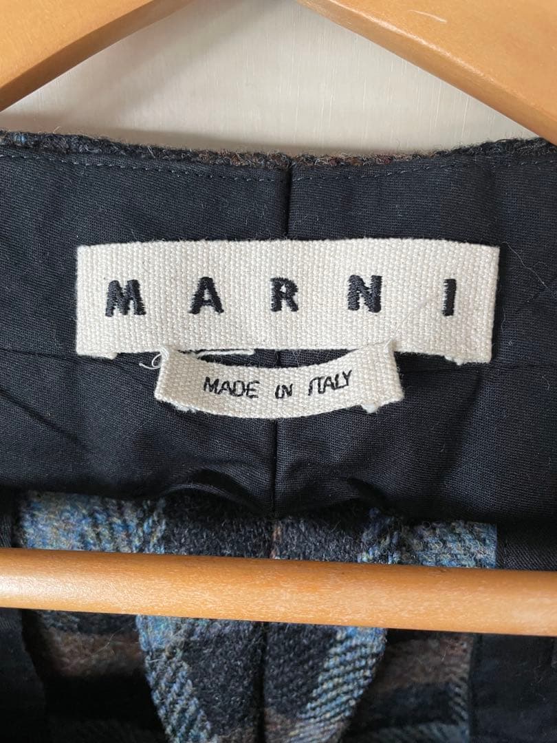 MARNI(マルニ) サイズ:44 18AW チェックデザイン ウール パンツ