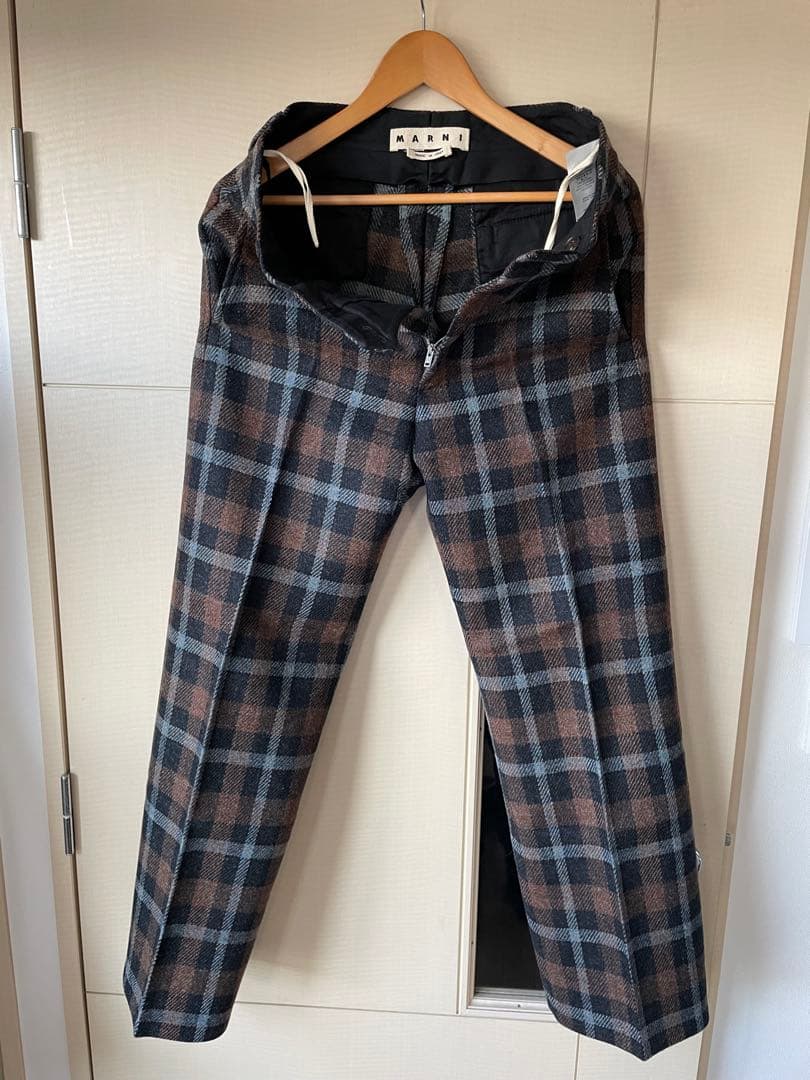 MARNI(マルニ) サイズ:44 18AW チェックデザイン ウール パンツ