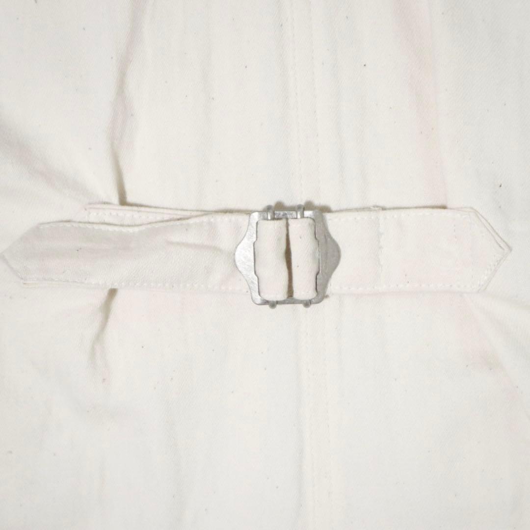 美品★かぐれ デニムサロペット オーバーオール コットン100 アイボリー F