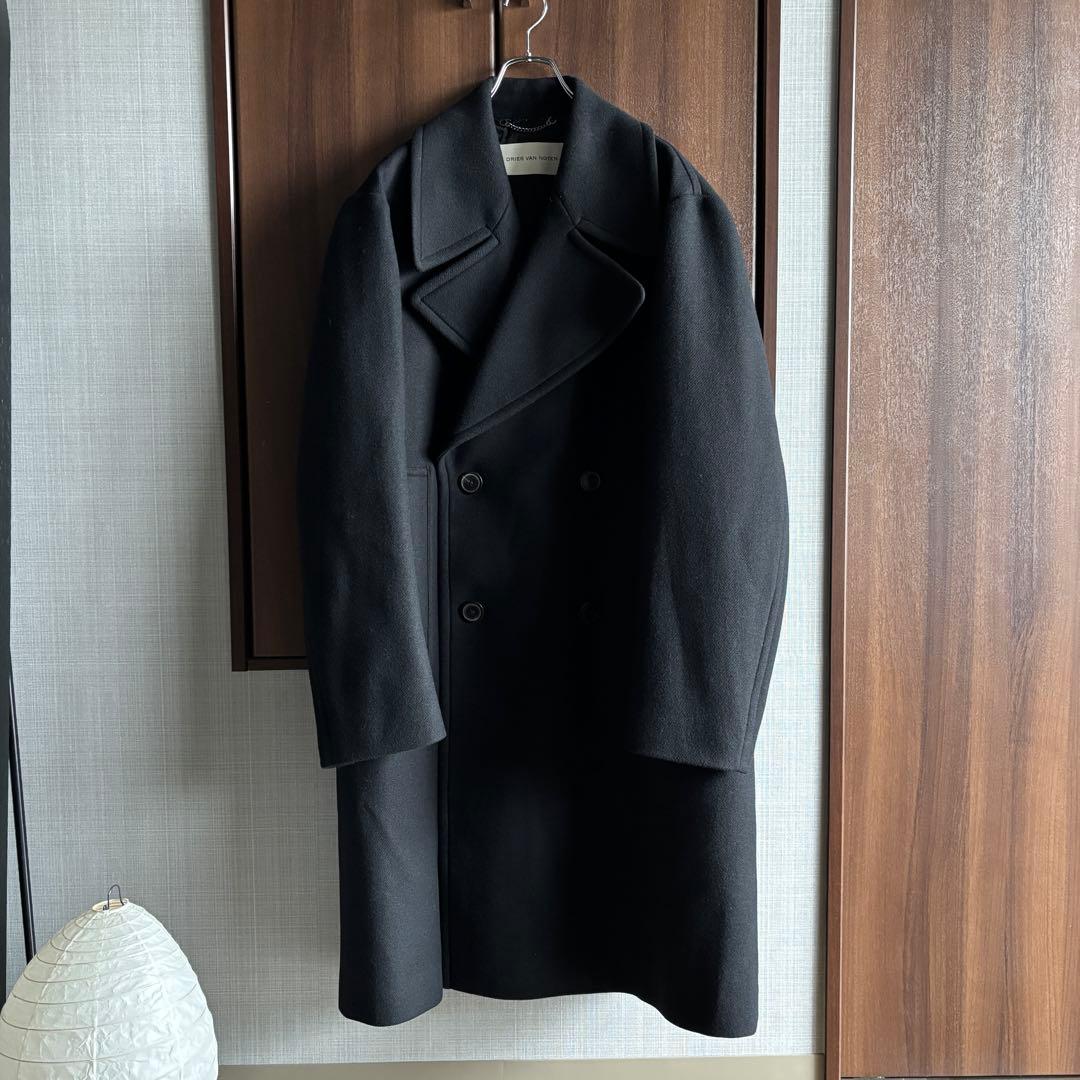 dries van noten ウール ダブル チェスターコート