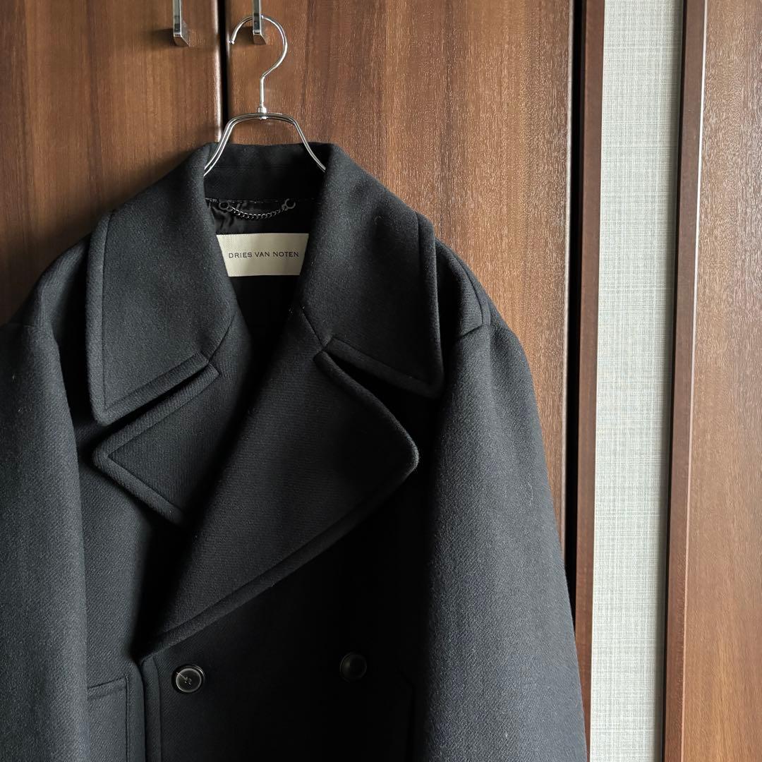 dries van noten ウール ダブル チェスターコート
