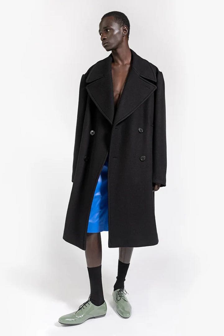 dries van noten ウール ダブル チェスターコート