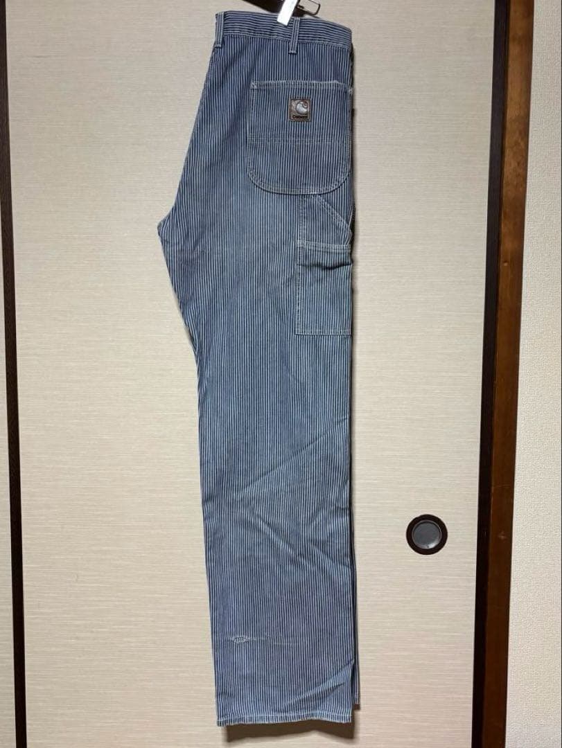 90's Carhartt ヒッコリーストライプ デニムペインターパンツ