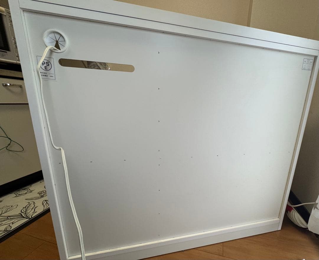 ニトリ　キッチンカウンター　アルミナ2 100CT WH