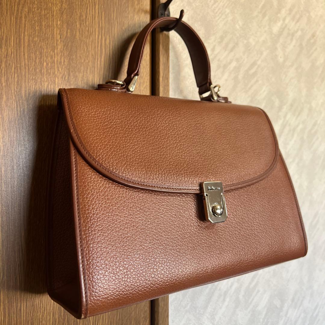 Burberry ブラウンレザー ショルダーバッグ オールドバーバリー2way