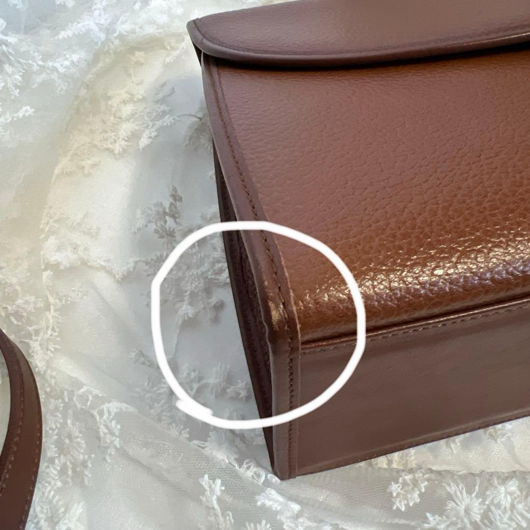 Burberry ブラウンレザー ショルダーバッグ オールドバーバリー2way