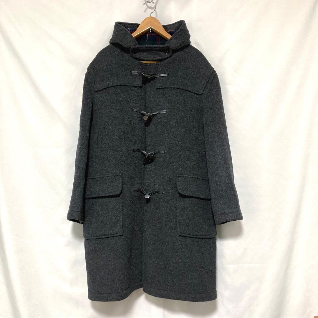 英国製 グローバーオール ダッフルコート L グレー ロング丈 90s 古着