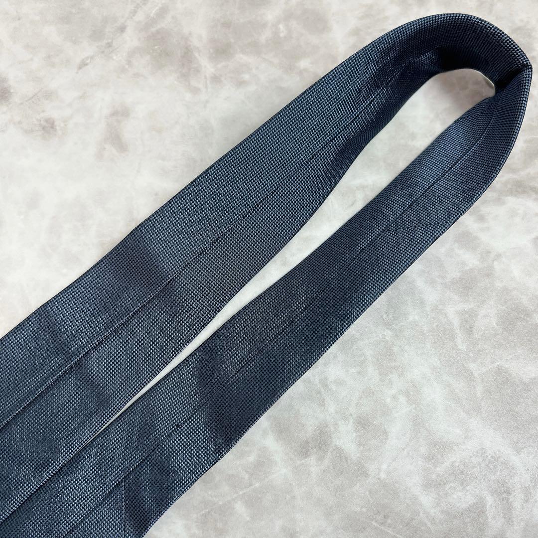 未使用 タグ付き ディオールオム ネクタイ ソリッドタイ ネイビー 微光沢