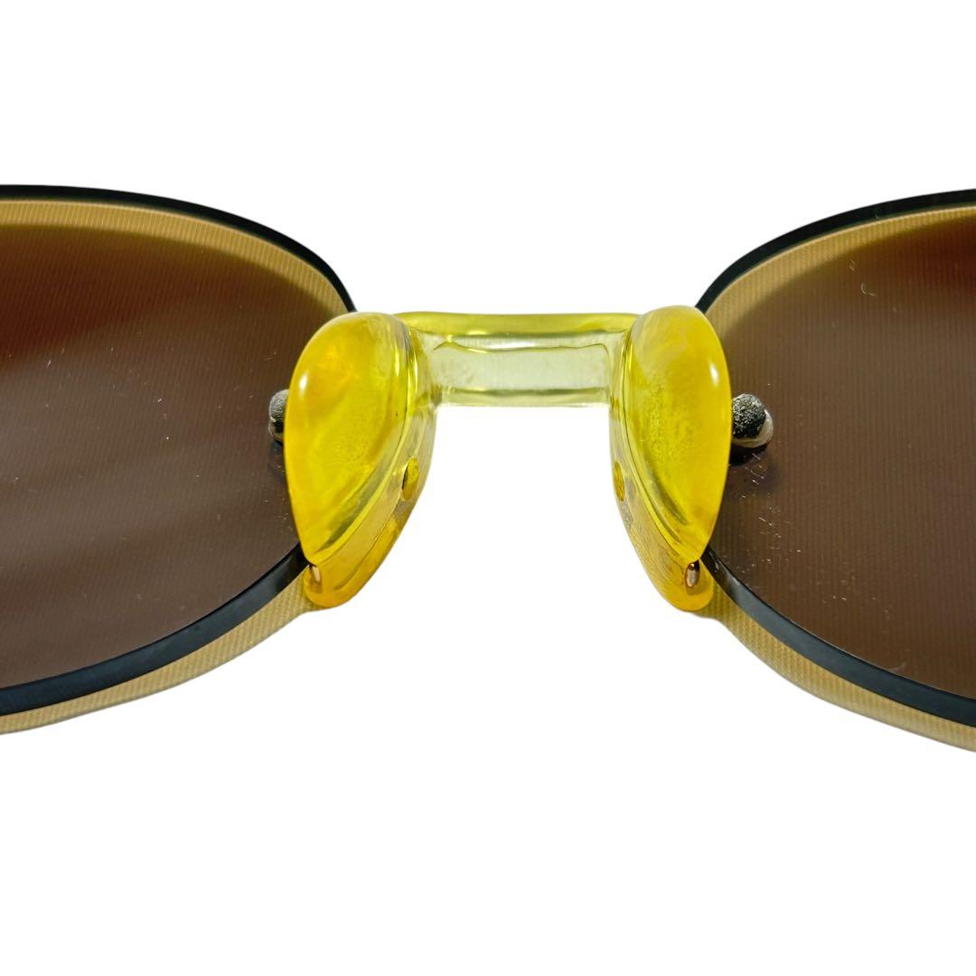 白山眼鏡店　サングラス　イエロー　クリアフレーム