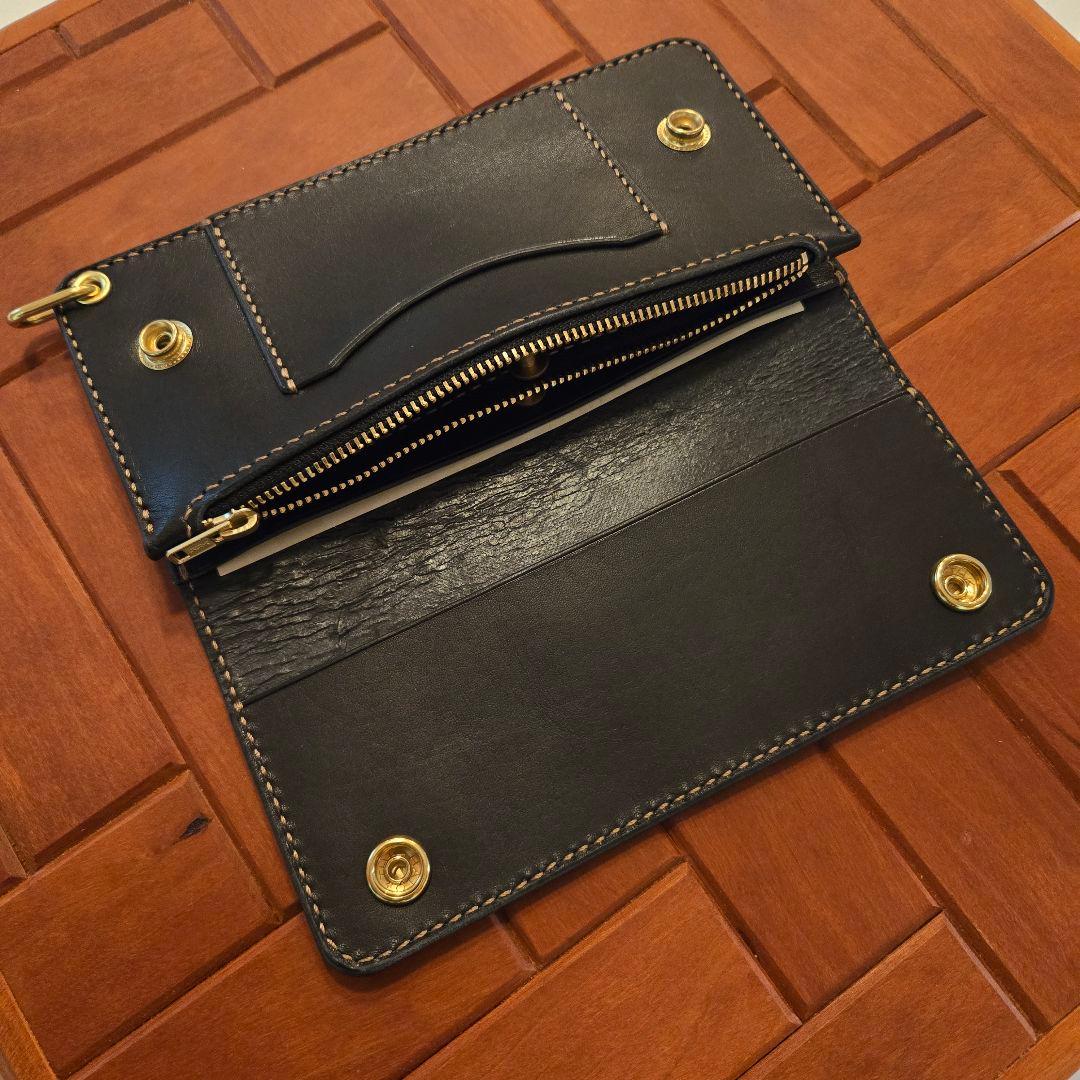 128ロング　トラッカーウォレット【ブラック】