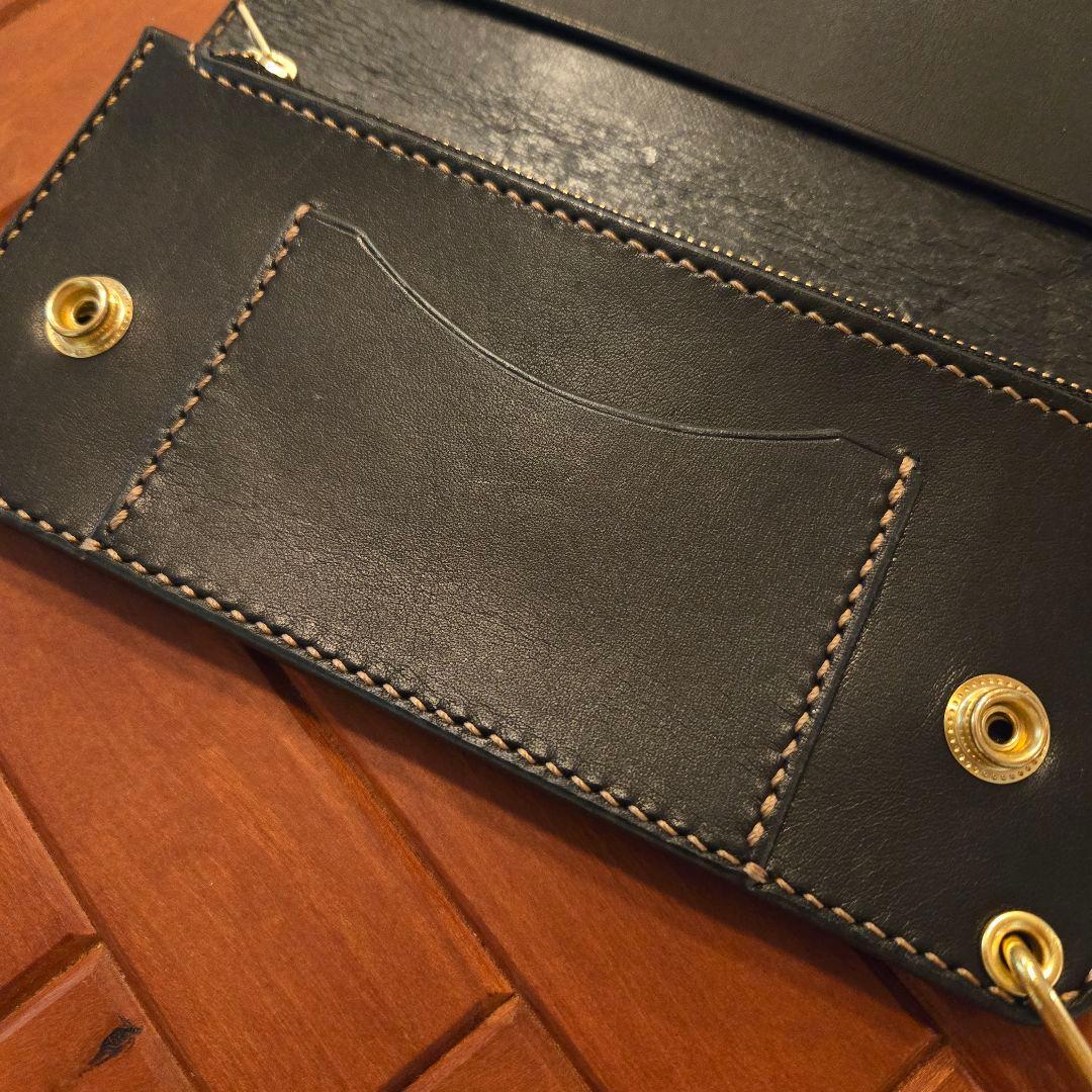 128ロング　トラッカーウォレット【ブラック】