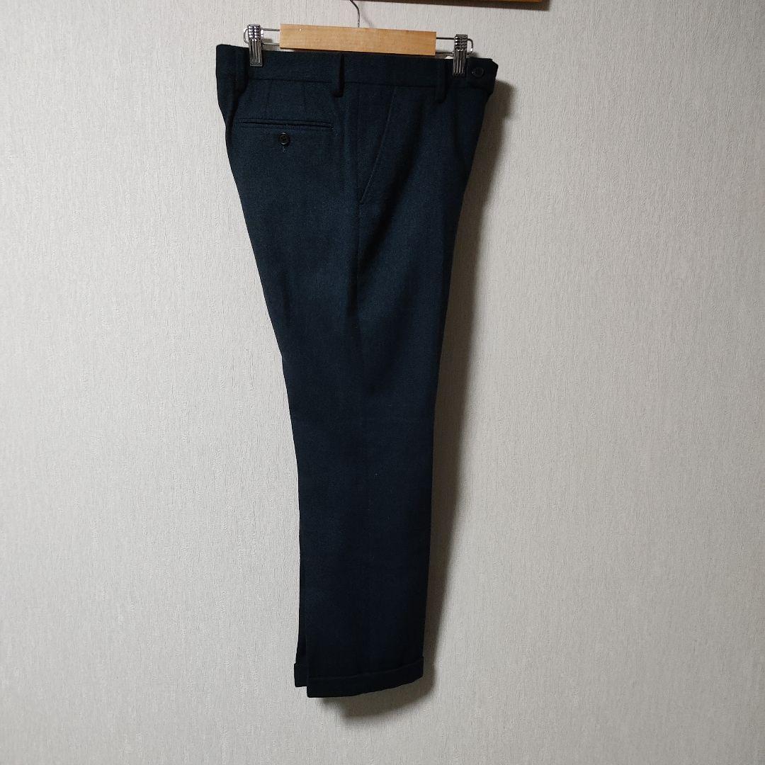 【現行】ポールスミス スーツ上下 セットアップ ヘリンボーン グリーン 緑