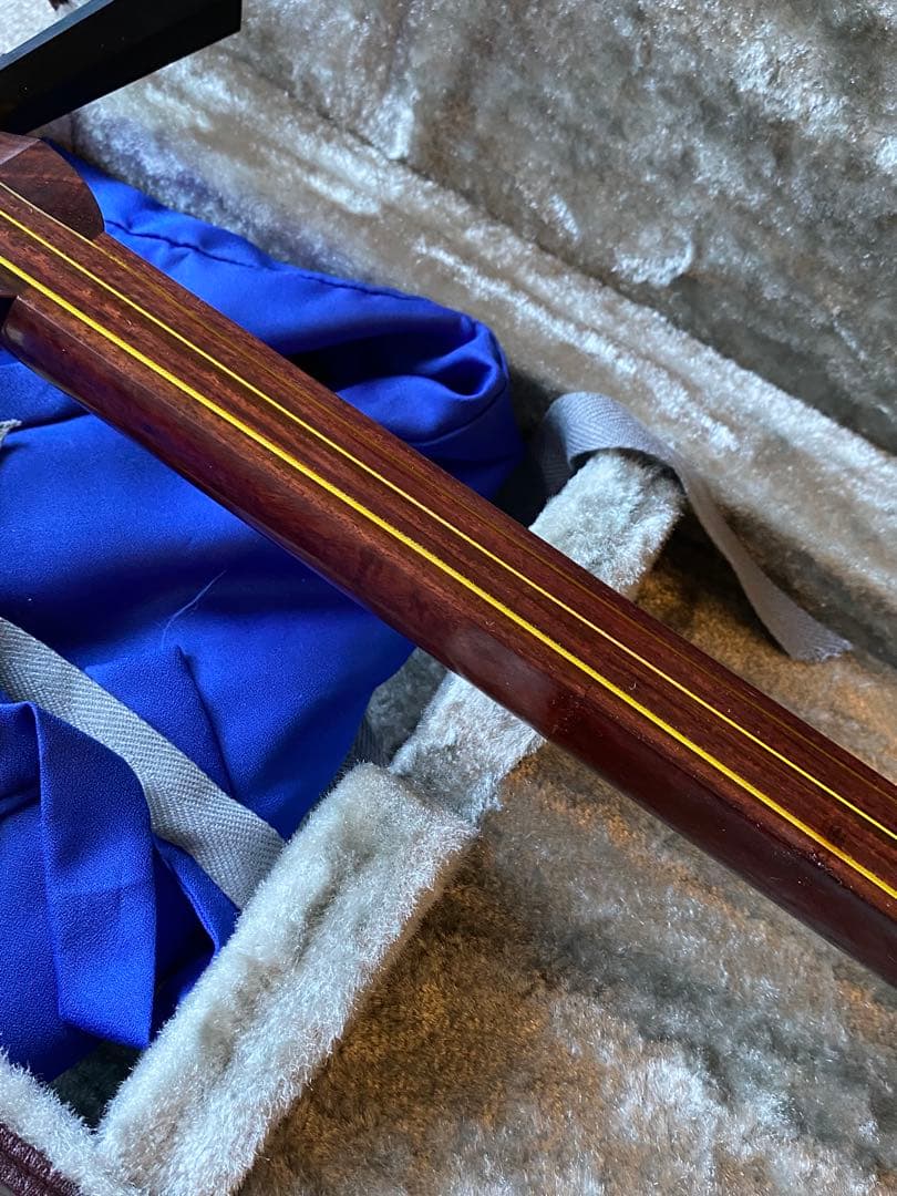 太棹三味線　要皮張り替え