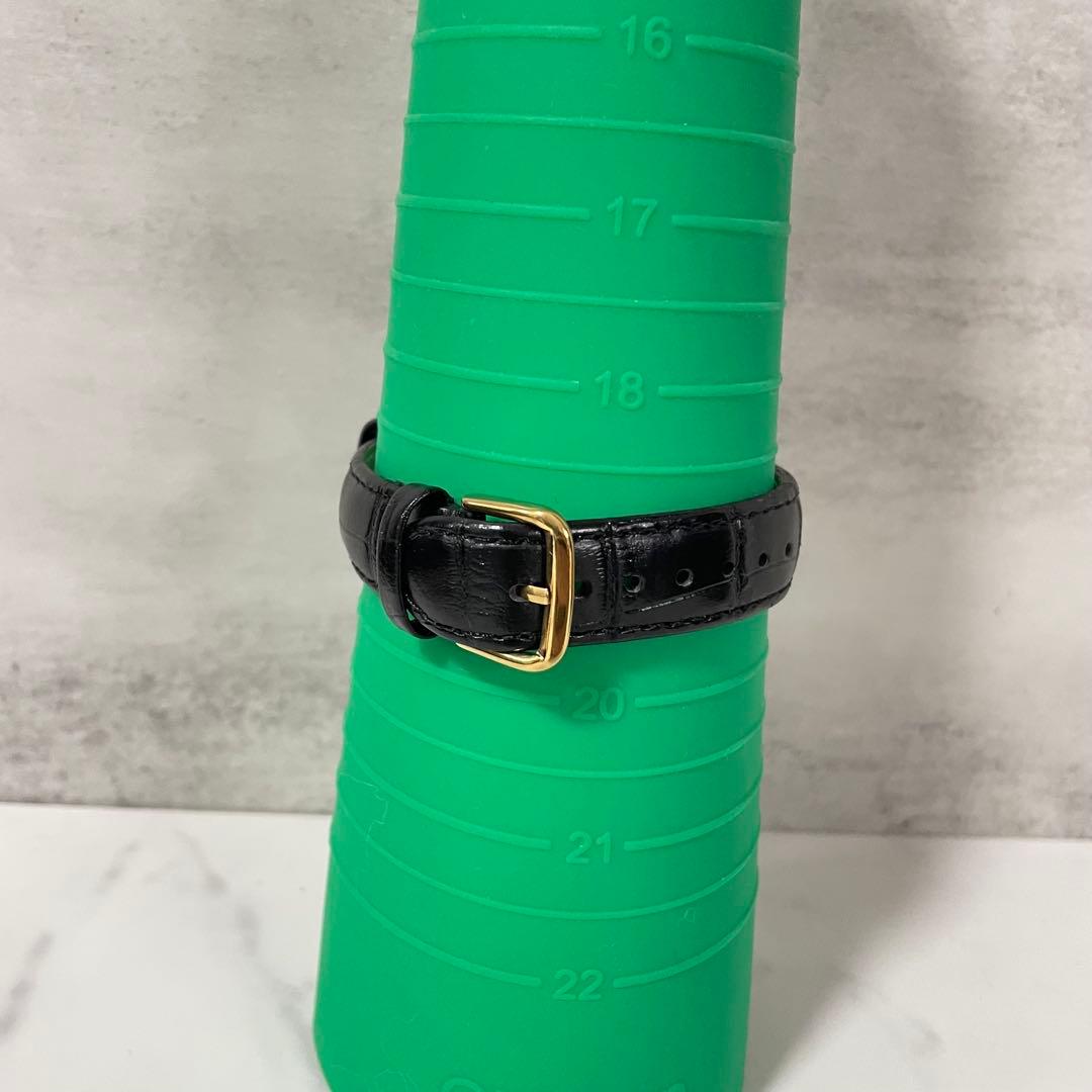 稼動品　COACH コーチ　ホースキャリッジ文字盤　ゴールド　黒　ボーイズ腕時計