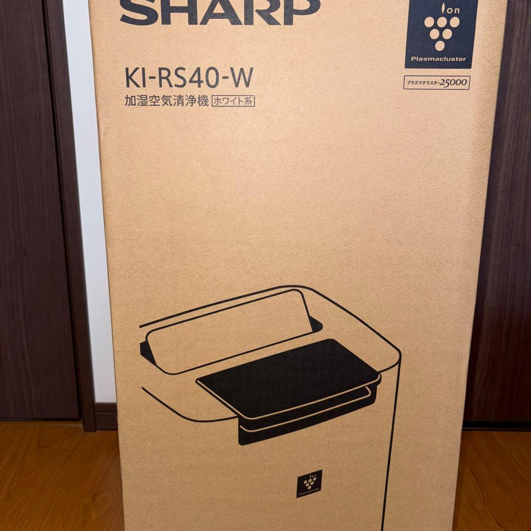 シャープ 加湿空気清浄機 KI-RS40-W プラズマクラスター