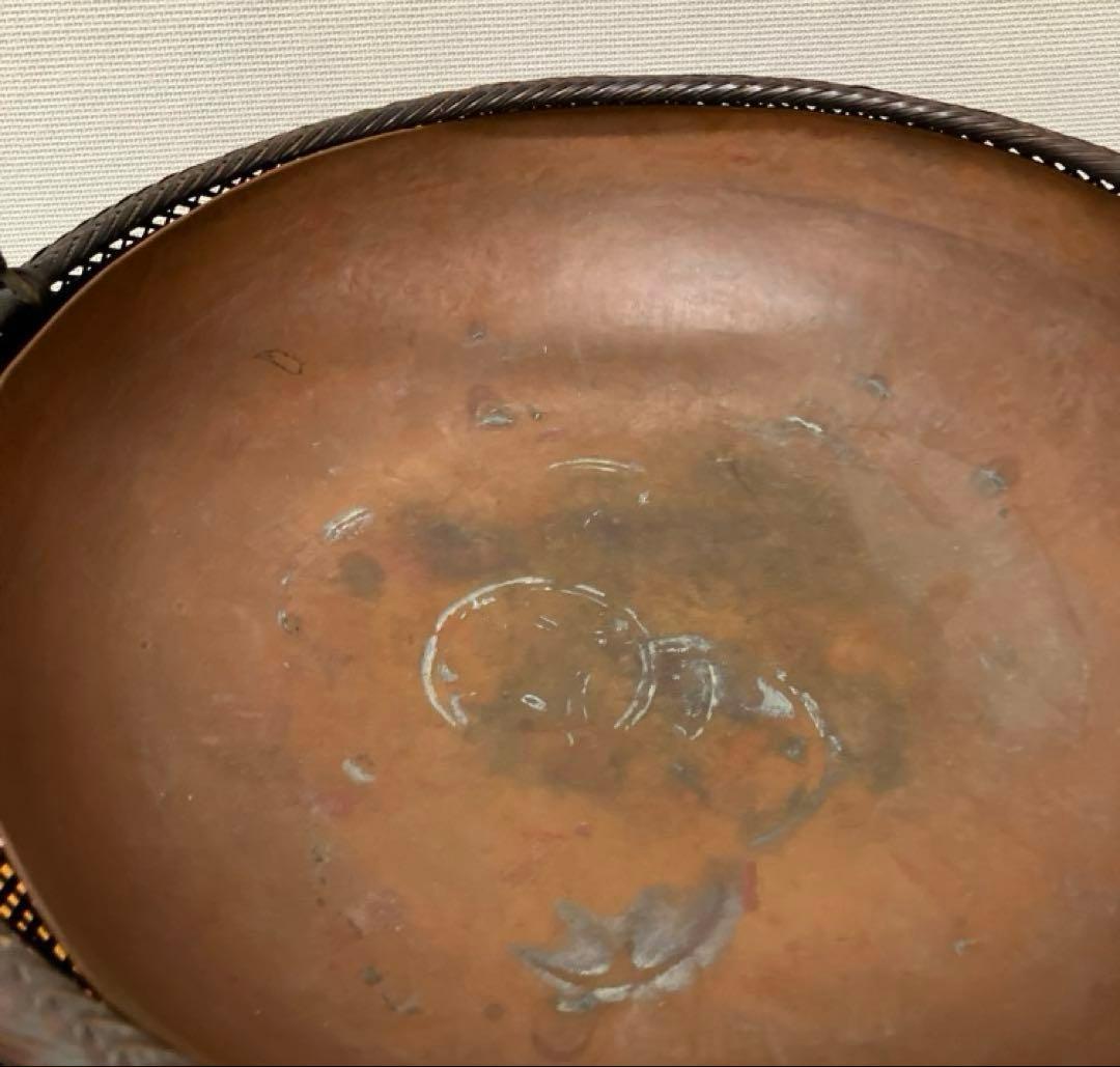 【専用】竹細工　花籠　花器　いけばな　生花　華道　銅製 工芸品　アンティーク