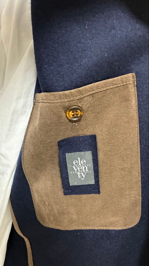 こうへい　美品　定番　eleventy ネイビー ジャケット　46