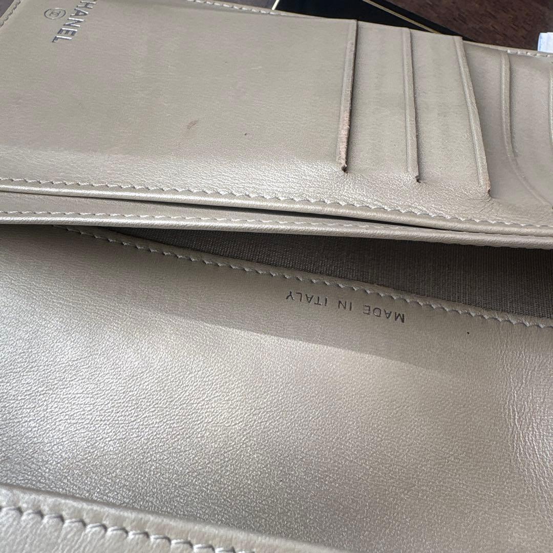 CHANEL ベージュ　長財布
