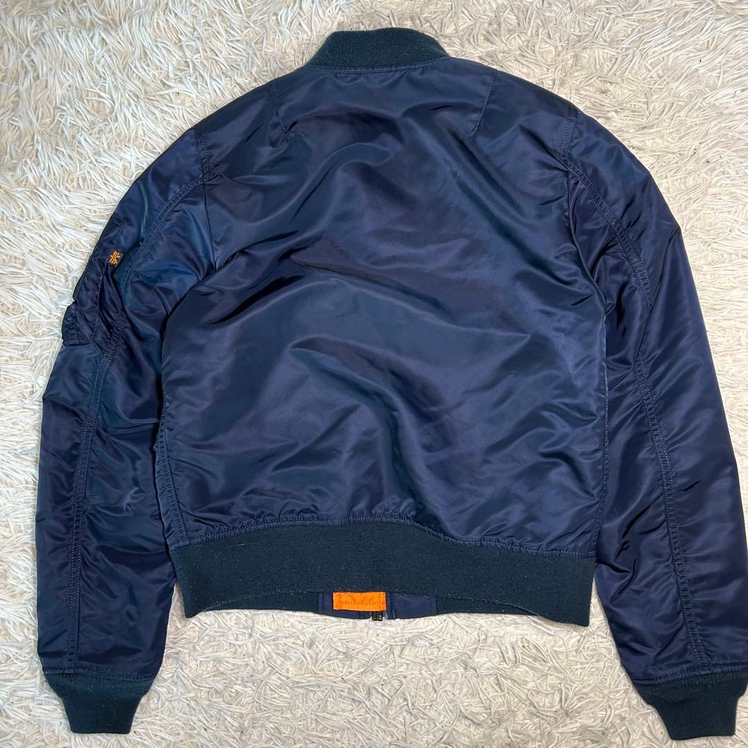 90s alpha industries ma-1 フライトジャケット　ネイビー