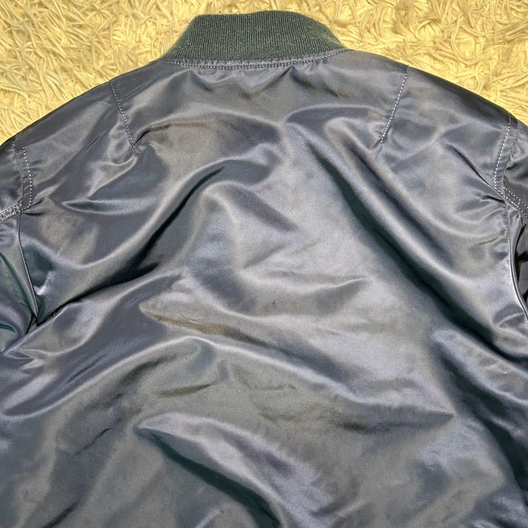 90s alpha industries ma-1 フライトジャケット　ネイビー