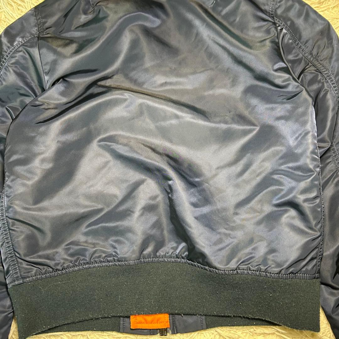 90s alpha industries ma-1 フライトジャケット　ネイビー