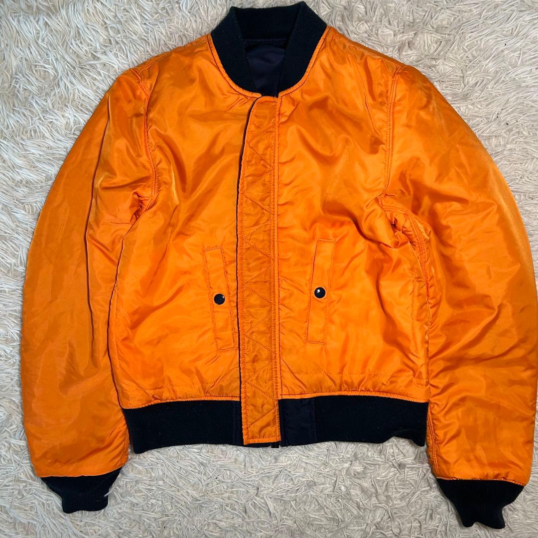 90s alpha industries ma-1 フライトジャケット　ネイビー