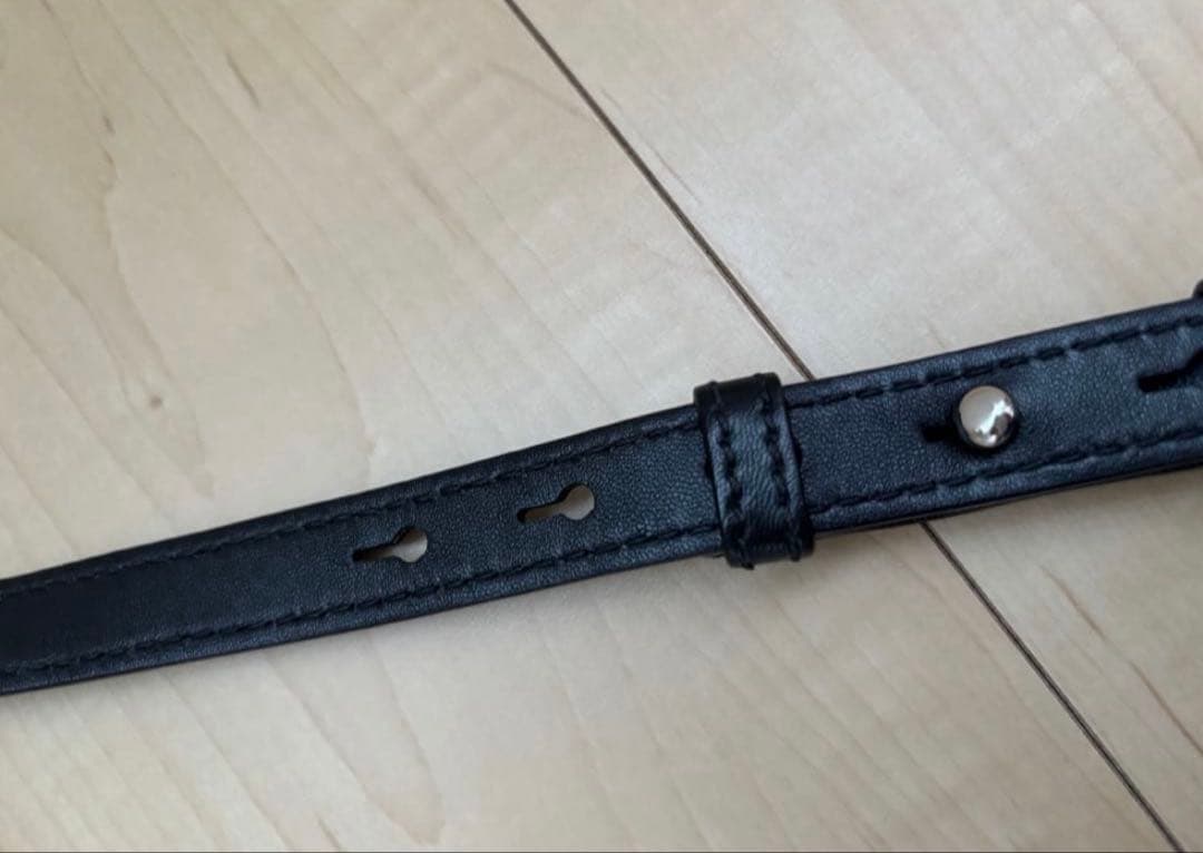 【MIUMIU】編み込みレザー ショルダーバッグ 黒 [型番:5BD180]