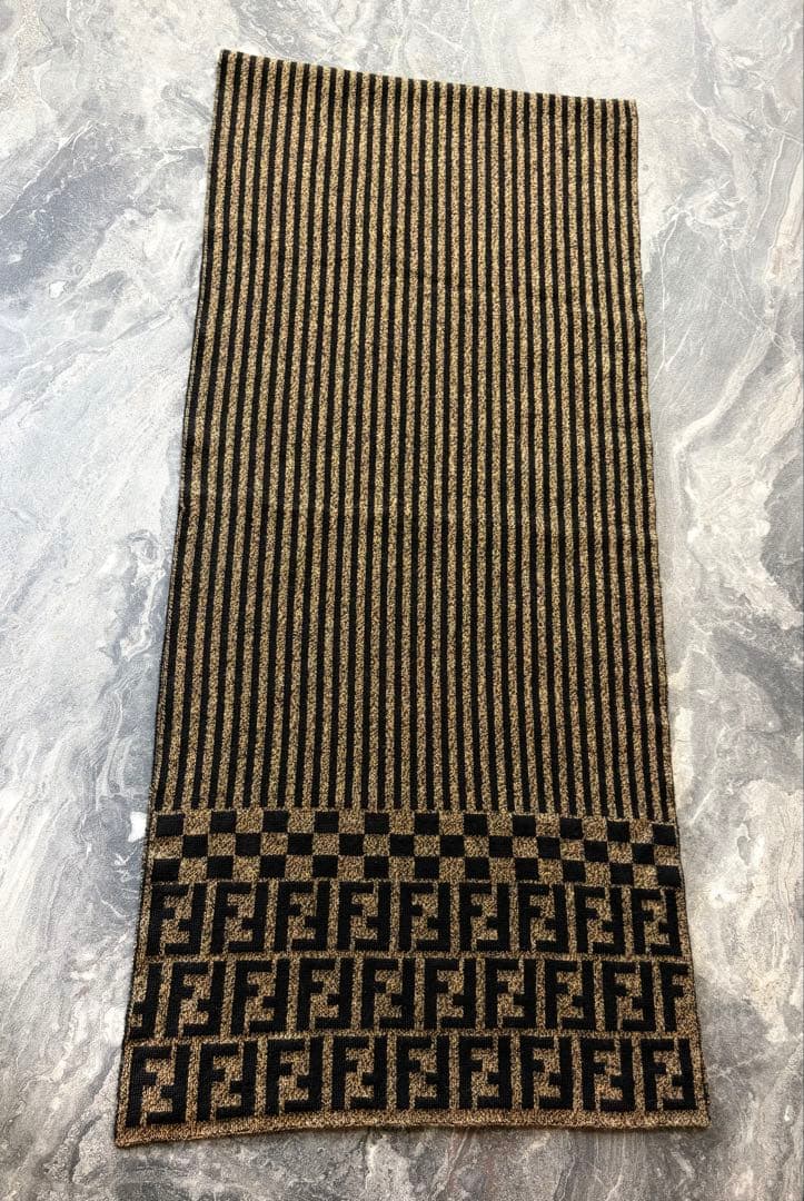 FENDI フェンディ ズッカ柄 マフラー ストール ウール