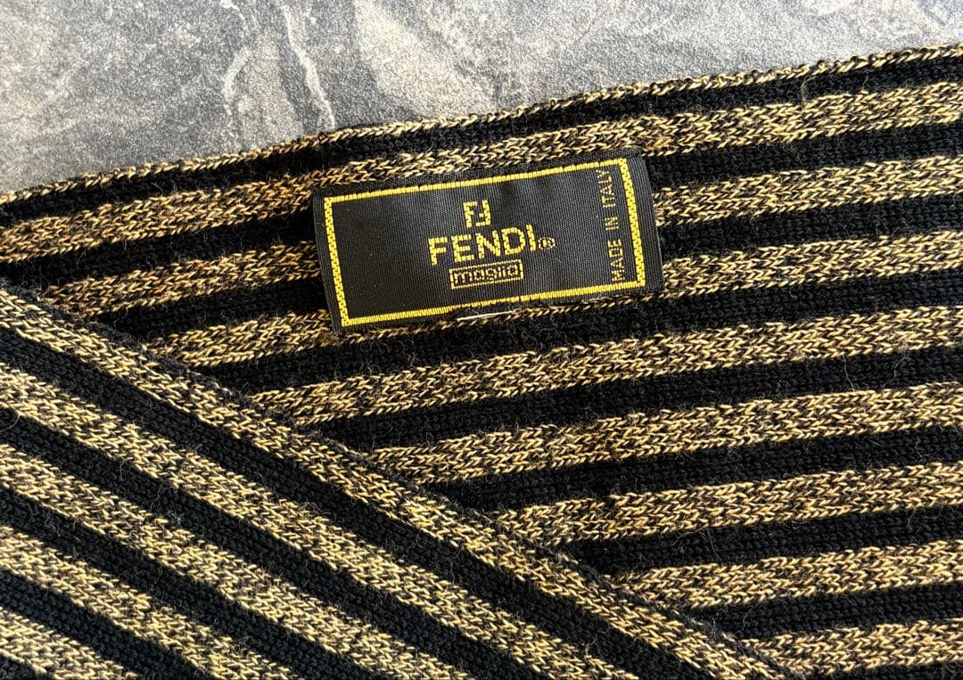 FENDI フェンディ ズッカ柄 マフラー ストール ウール