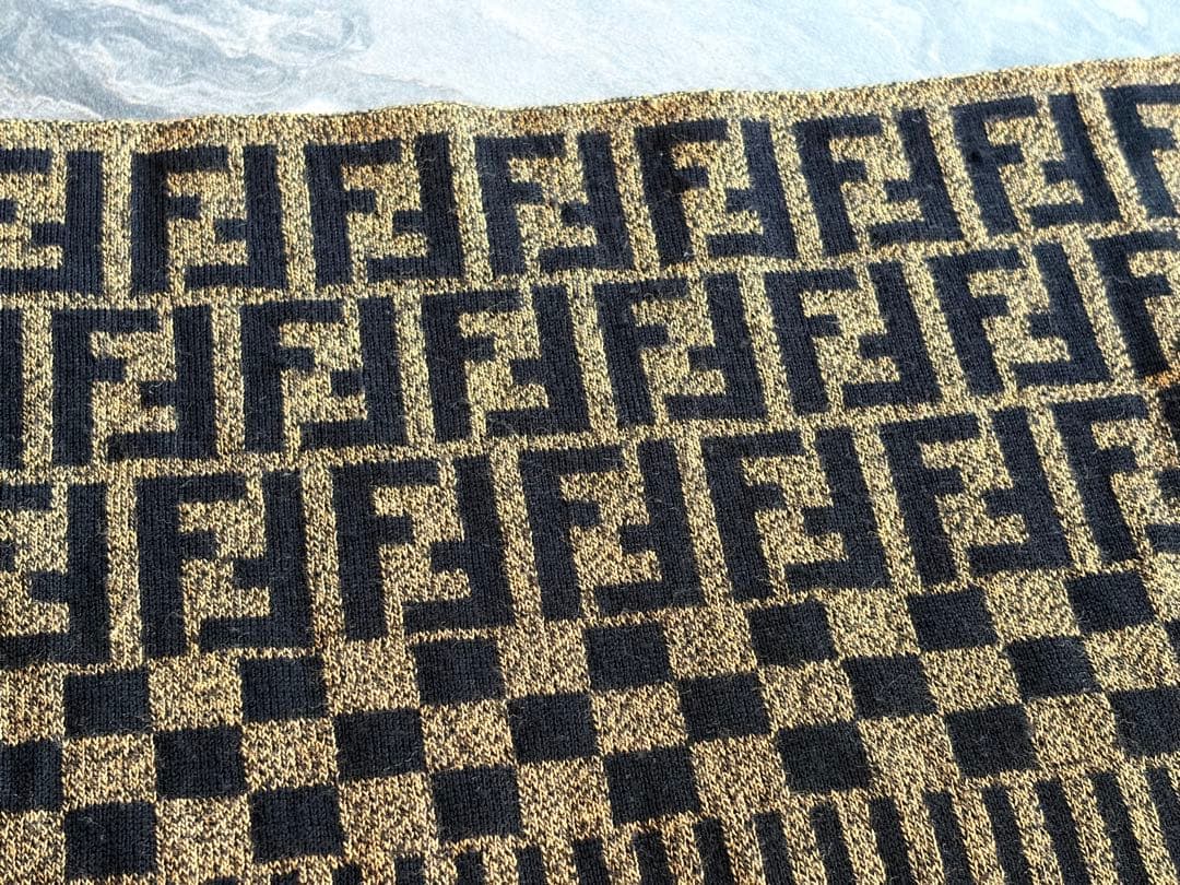 FENDI フェンディ ズッカ柄 マフラー ストール ウール