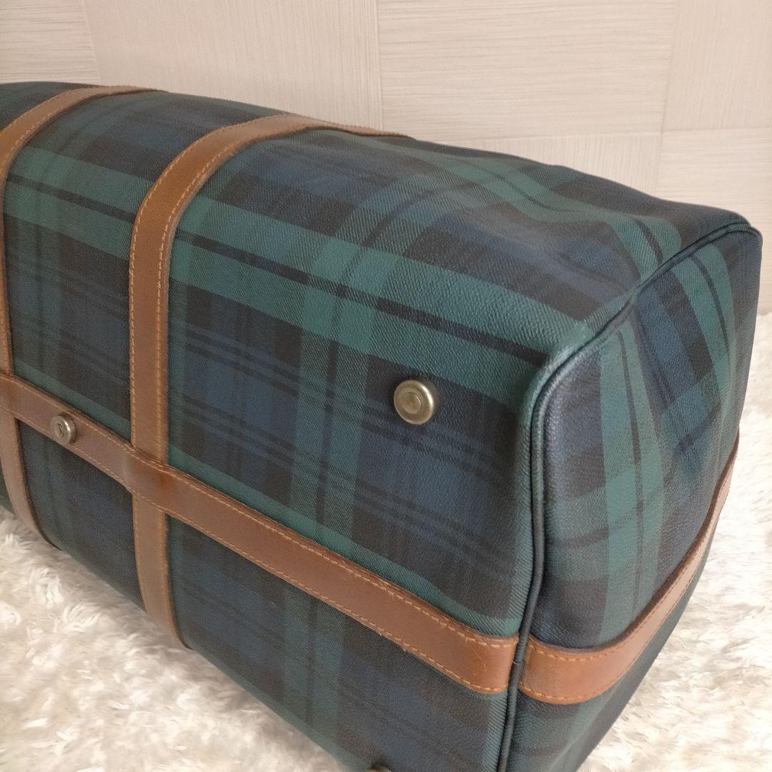 けん希少ポロラルフローレン ボストンバッグ　2way PVC レザー大容量