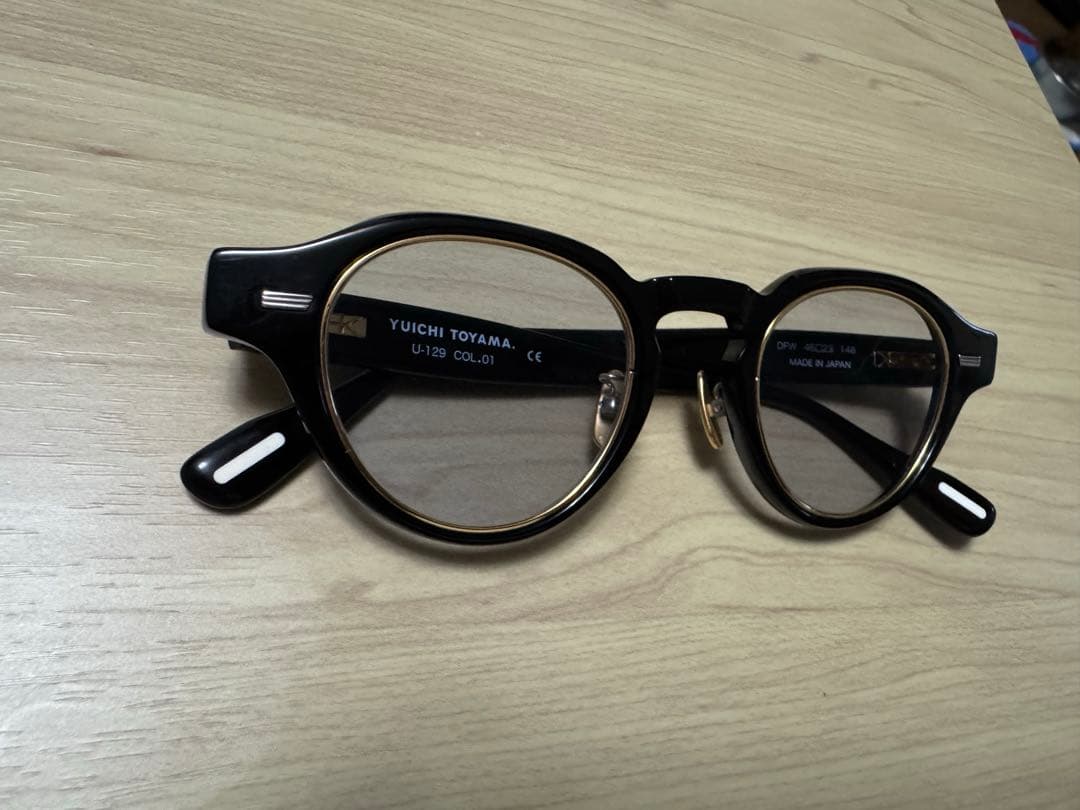 ユウイチトヤマ YUICHI TOYAMA U-129 COL.01 メガネ