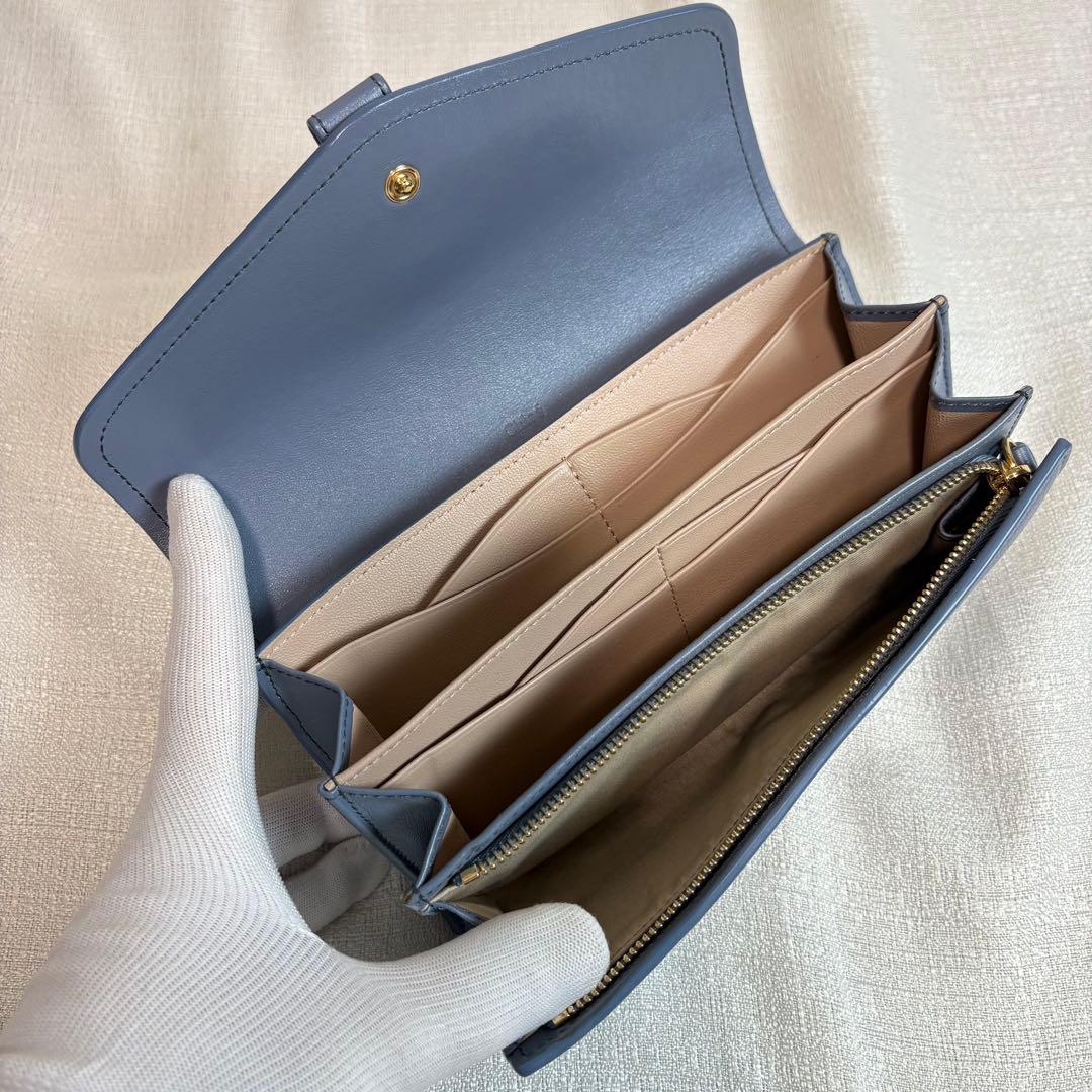 Chloe aby アビー　レザーロングウォレット　南京錠チャーム