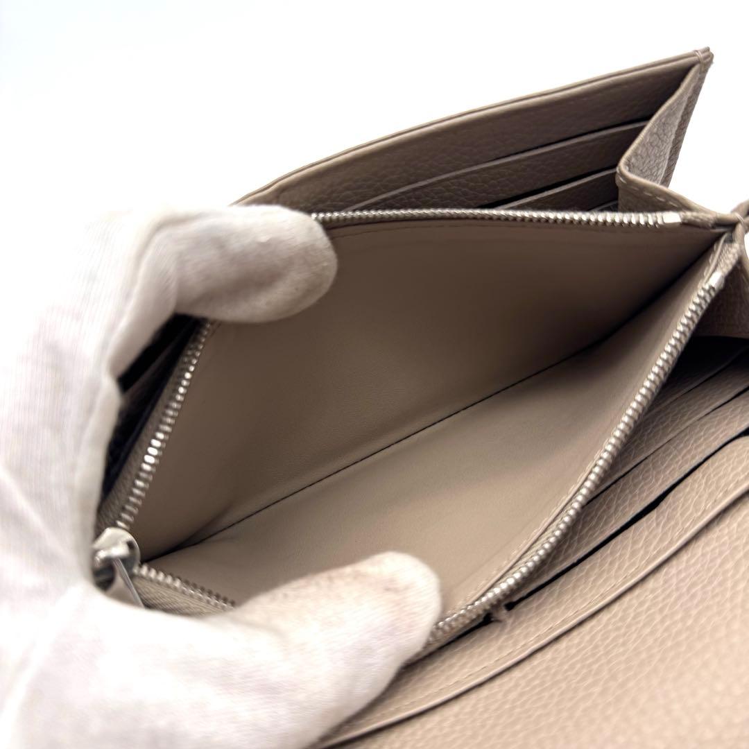 【極美品】ルイヴィトン　マヒナ　ポルトフォイユ・イリス　長財布　ガレ　ベージュ